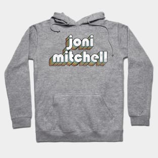 Joni Mitchell - Retro Rainbow Letters Hoodie